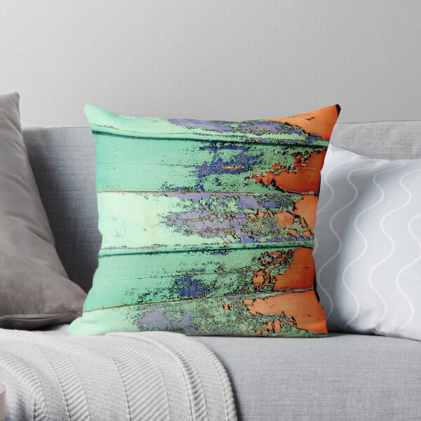 Abstract With Rust. Throw Pillow