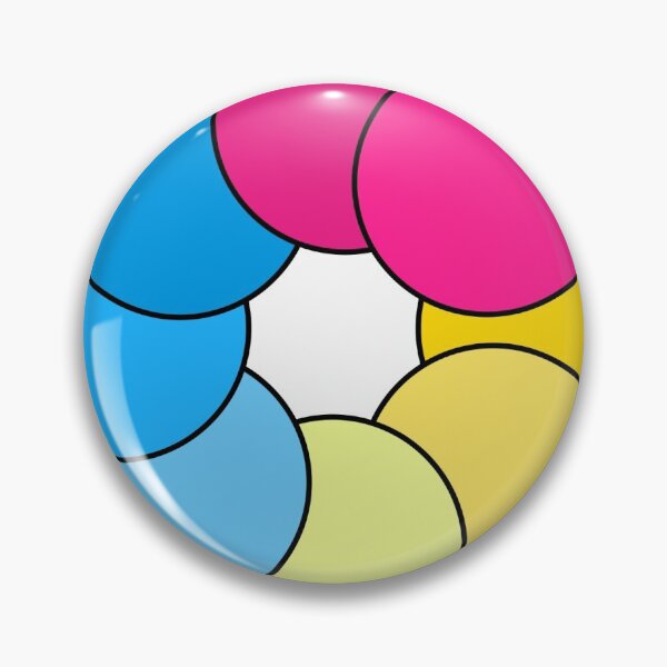 Item preview, Pansexual round gradient  designed and sold by Enby-Wishes.