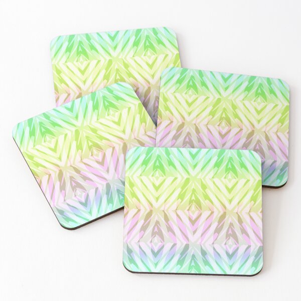 Item preview, Geometric Rainbow Ombre Pattern designed and sold by TextileInstinct.