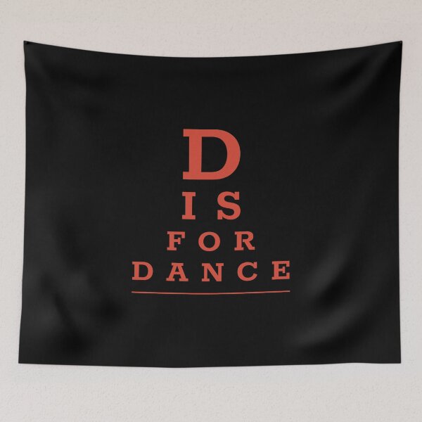 Item preview, Pop culture eye chart - D is for dance designed and sold by Popalt.