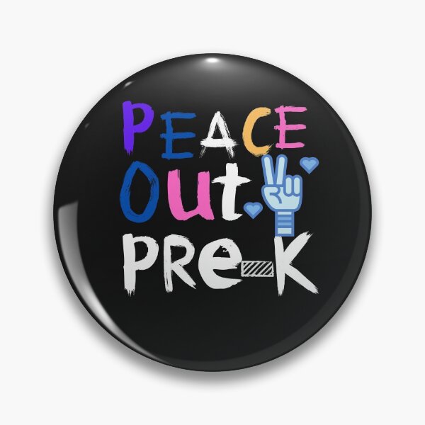 Item preview, Peace out pre-k shirt designed and sold by SukanyaShop.