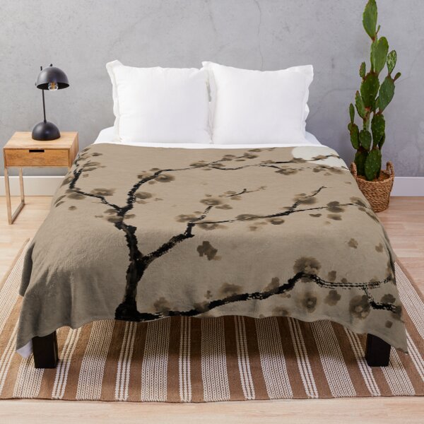 Item preview, White Blossom Sepia Sky & Full Moon designed and sold by JzArt.