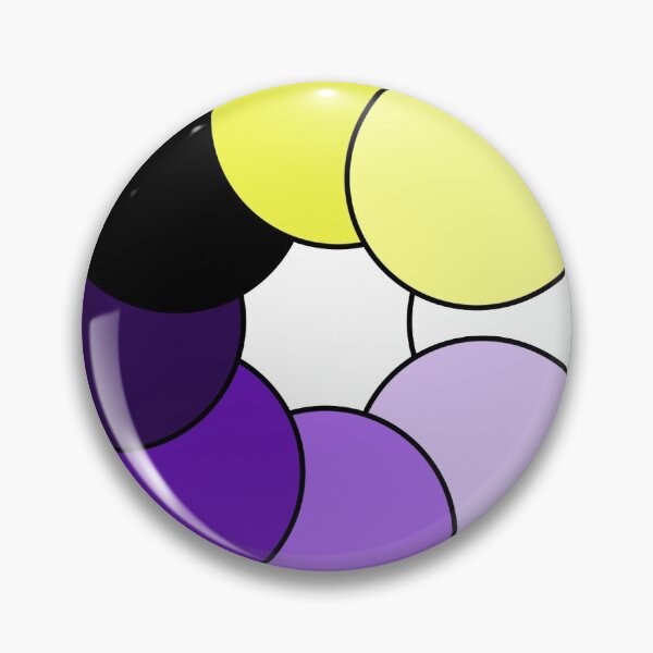 Item preview, Non binary round gradient  designed and sold by Enby-Wishes.
