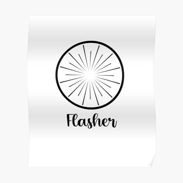 "KOTLC Flasher Ability Badge" Poster by Sprout123 Redbubble