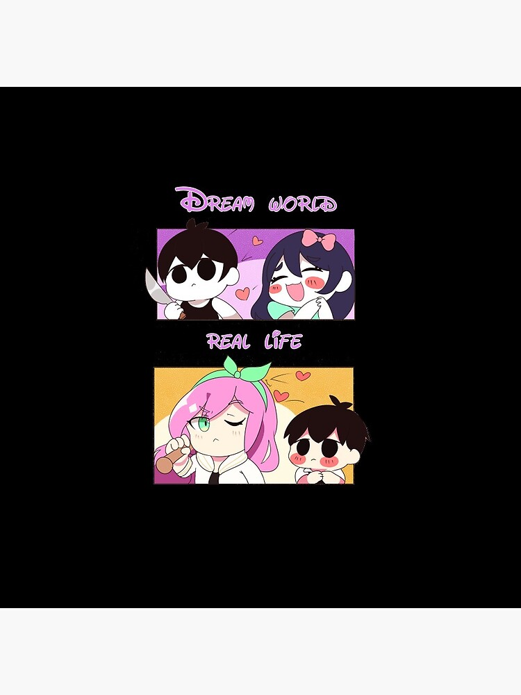 Omori Tshirt - dream world and real life fanart - omori game sticker  Art  Board Print for Sale by bonnybazooka