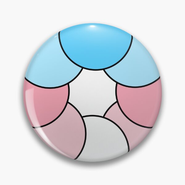 Item preview, Trans round gradient  designed and sold by Enby-Wishes.