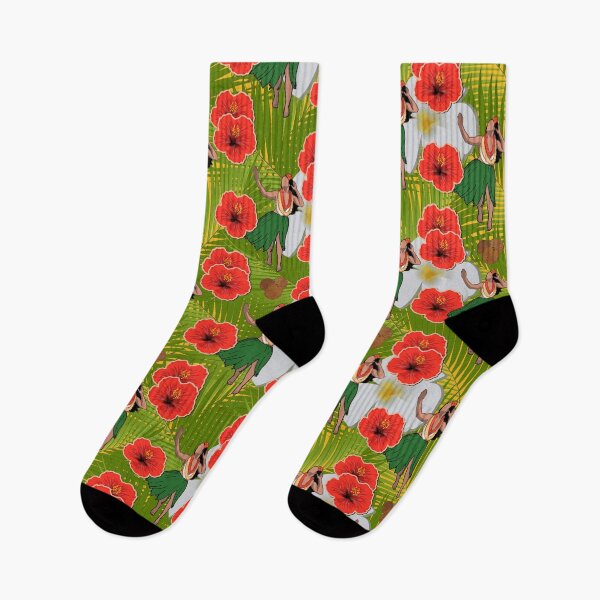 Item preview, Beautiful Hula Dancer with Flowers Pattern! designed and sold by Apartment12.