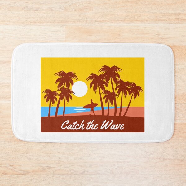 Item preview, Catch The Wave, Guy Surfing, Wave, Ocean, Palm Tree designed and sold by DataAndBeyond.