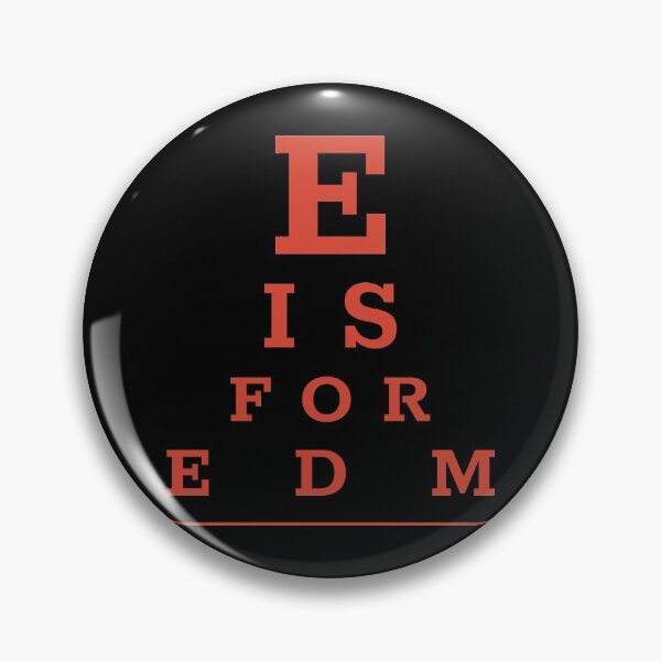 Item preview, Pop culture eye chart - E is for EDM designed and sold by Popalt.