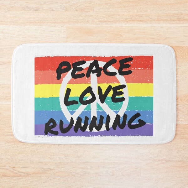 Item preview, Peace. Love. Running designed and sold by TheGreenGoat.