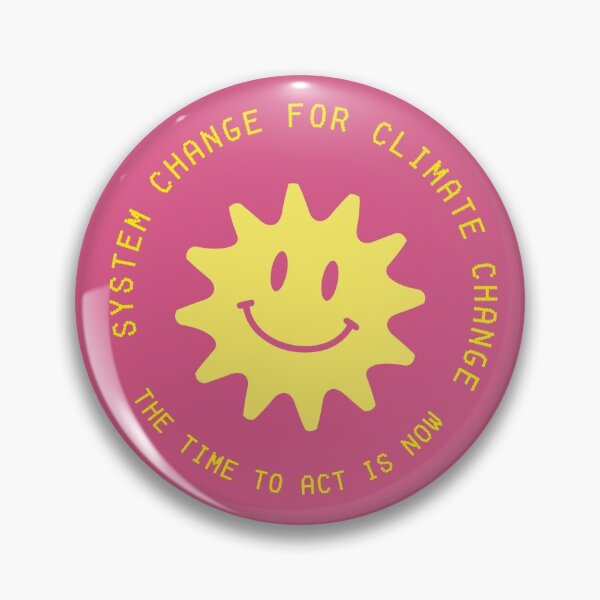 Item preview, SYSTEM CHANGE FOR CLIMATE CHANGE ~ (eco/environment sticker) designed and sold by Cerys Ball.