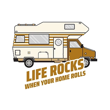 Artwork thumbnail, Life Rocks When Your Home Rolls by Rizty