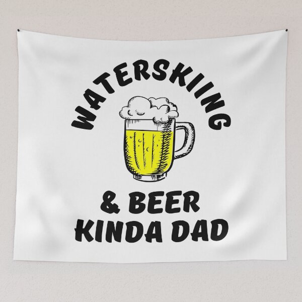 Item preview, Waterskiing & beer kinda dad designed and sold by TheGreenGoat.
