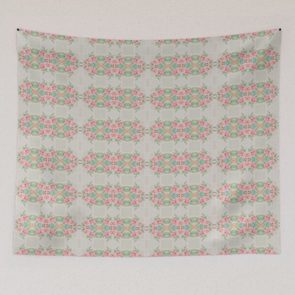 Item preview, Pink Rambling Roses 5 Art Deco Arte Moderne Vintage Inspired  Pattern  designed and sold by Jenny Meehan Art Prints and Patterns  .