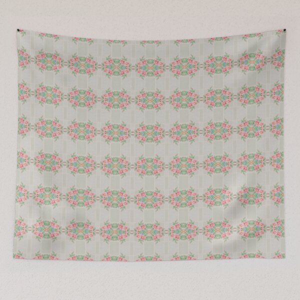 Item preview, Pink Rambling Roses 6 Art Deco Arte Moderne Vintage Inspired  Pattern  designed and sold by Jenny Meehan Art Prints and Patterns  .