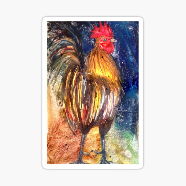 Night Rooster Sticker