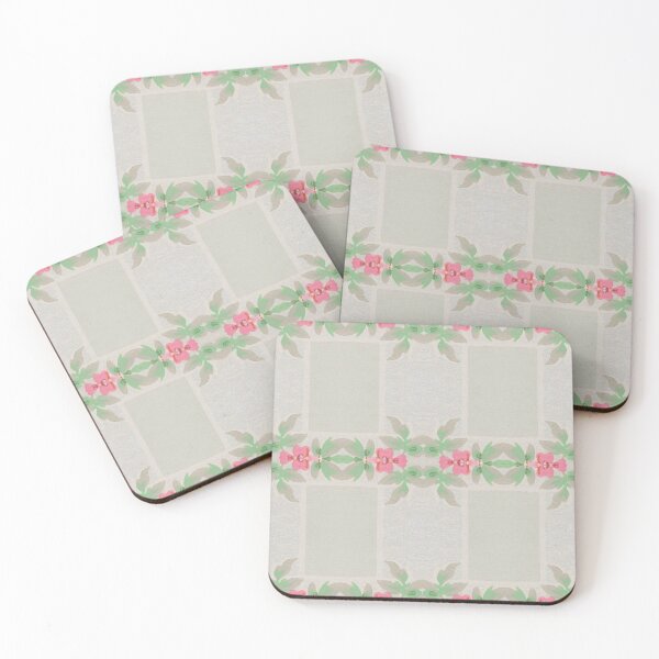 Item preview,  Pink Rambling Roses 8 Art Deco Arte Moderne Vintage Inspired  Pattern  designed and sold by Jenny Meehan Art Prints and Patterns  .
