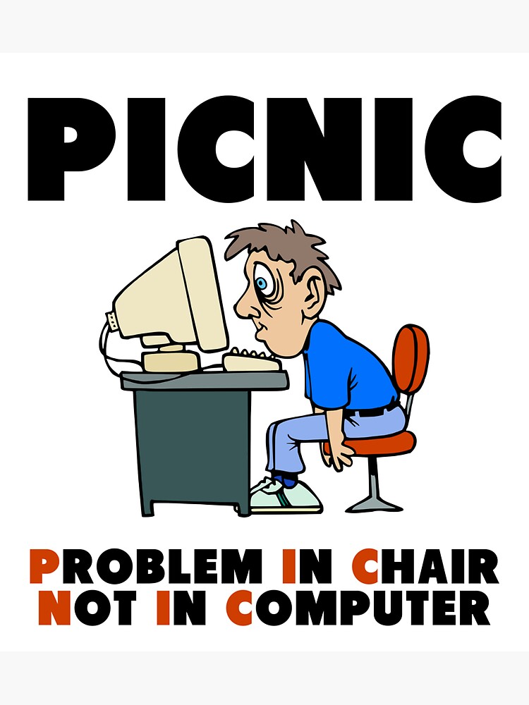 "PICNIC IT SUPPORT IT Meme" Sticker for Sale by boutiq4u Redbubble