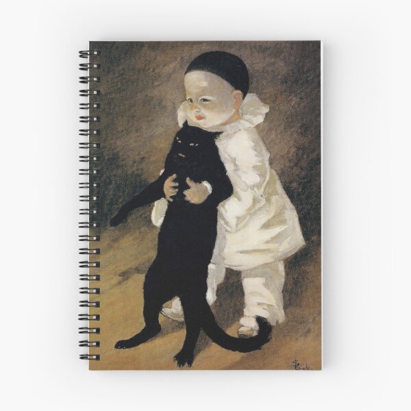 Item preview, “Pierrot and the Cat” by Theophile Steinlen designed and sold by PatricianneK.