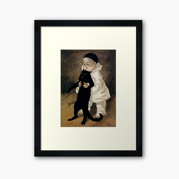 Item preview, “Pierrot and the Cat” by Theophile Steinlen designed and sold by PatricianneK.