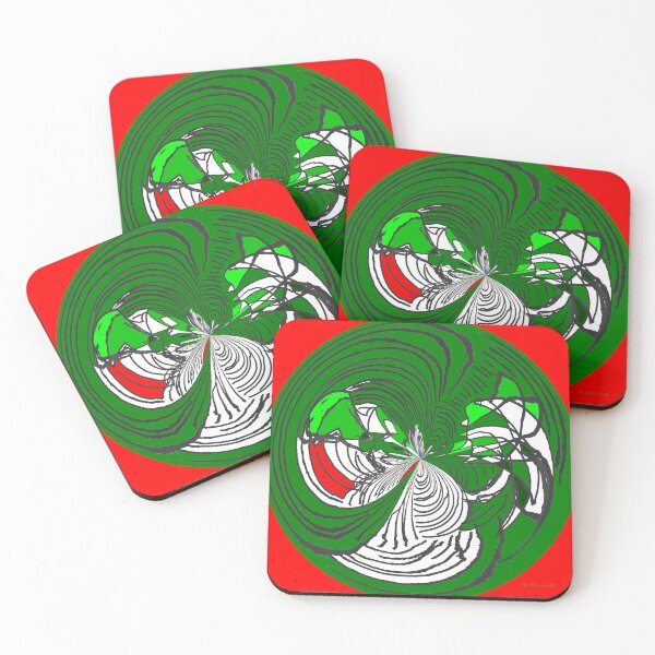 Item preview, Circular abstraction in green and red designed and sold by dELLaS-Ghoust.