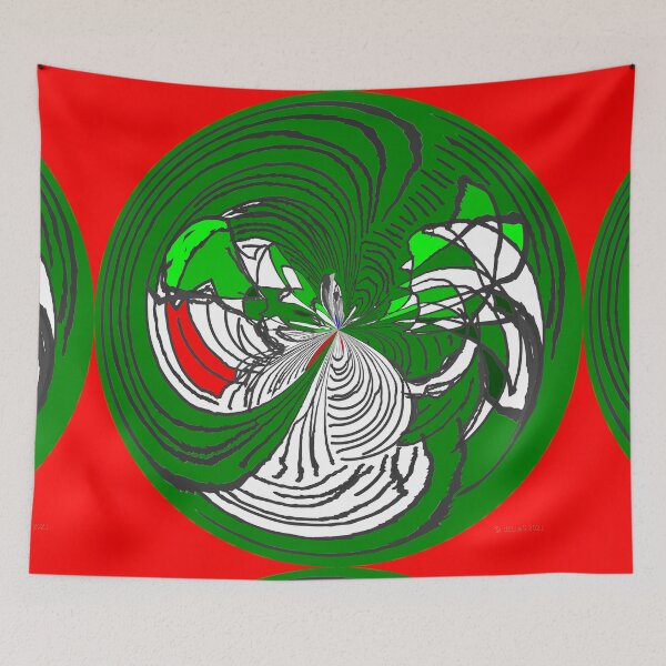 Item preview, Circular abstraction in green and red designed and sold by dELLaS-Ghoust.