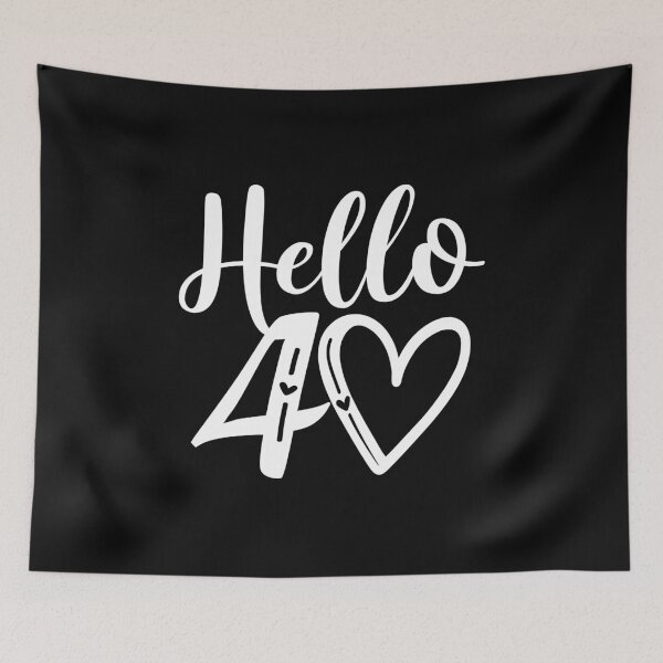 Item preview, 40th birthday shirt,Hello forty shirt, Birthday gift, Birthday party shirt Forty  shirt, 40th birthday gift for her, Birthday t-shirt designed and sold by plussorn.