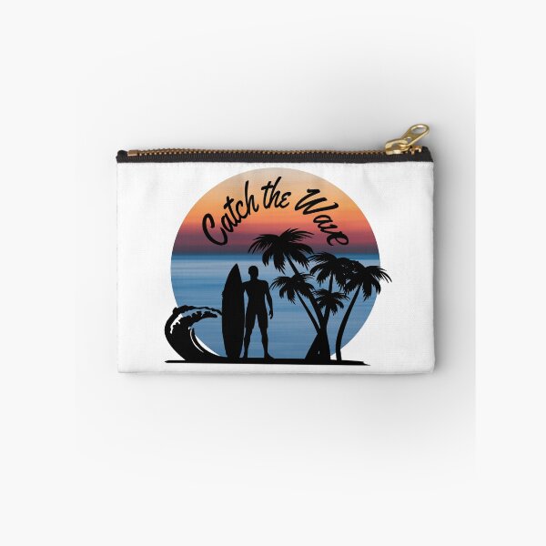 Item preview, Catch The Wave, Guy Surfing, Wave, Ocean, Palm Tree designed and sold by DataAndBeyond.