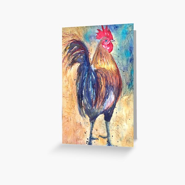 Day Rooster Greeting Card