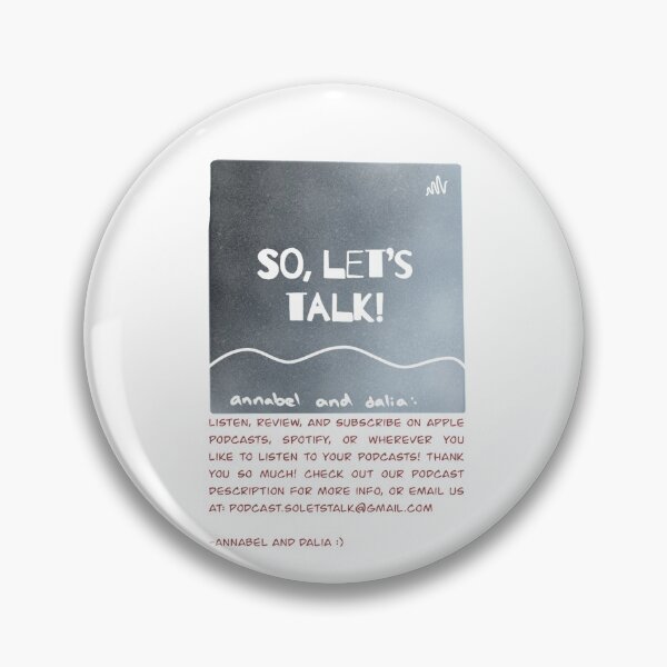 Item preview, So, lets talk! Great podcast to listen to! Listen wherever you like to find your podcasts! designed and sold by stickersbyDA.