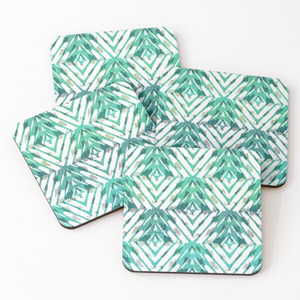 Item preview, Abstract Safari Green Chevron Pattern designed and sold by TextileInstinct.