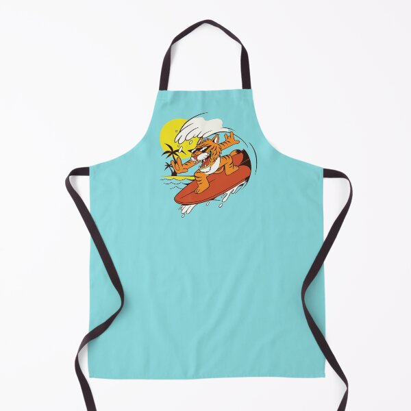 Item preview, Cool Surfing Tiger Cartoon designed and sold by SLAG-Creative.