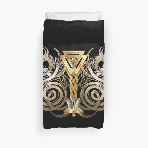 Dragones de Norse Valknut Funda nórdica