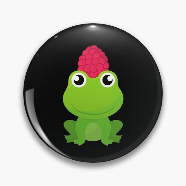 Item preview, Frog with Raspberry Hat - Frog Lover designed and sold by CaitU.