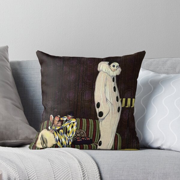 Item preview, “1920 Art Deco Pierrot” Magazine Cover by William Bolin designed and sold by PatricianneK.