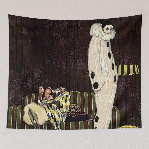 Item preview, “1920 Art Deco Pierrot” Magazine Cover by William Bolin designed and sold by PatricianneK.