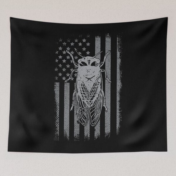 Item preview, They're Back Cicadas 2021 Swarm Brood X Periodical US Flag designed and sold by ImrulAhsan.