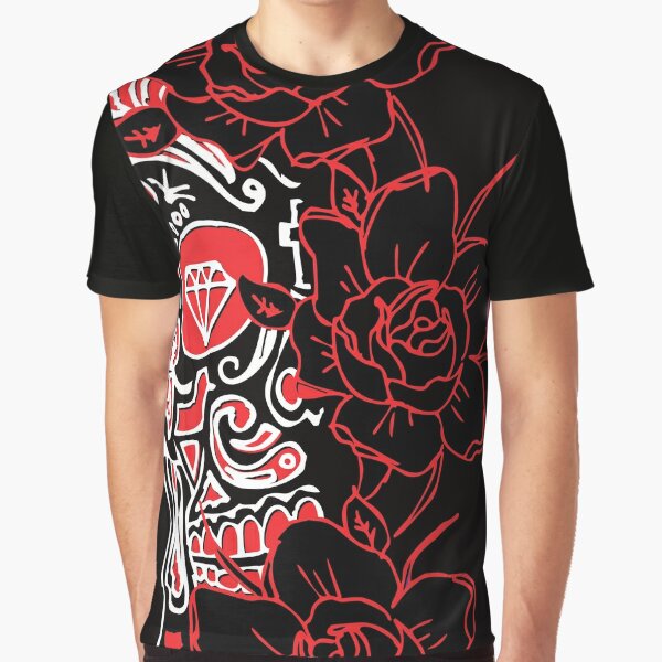 Mexican skull flowers Graphic T-Shirt