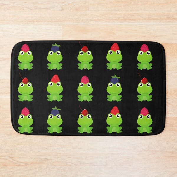 Item preview, Frog with Fruit Hat Sticker Pack (raspberry hat, blueberry hat, cherry hat, strawberry hat) - Frog Lover designed and sold by CaitU.
