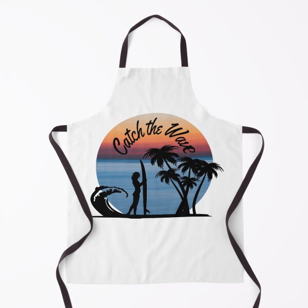 Item preview, Catch The Wave, Girl Surfing, Wave, Ocean, Palm Tree designed and sold by DataAndBeyond.