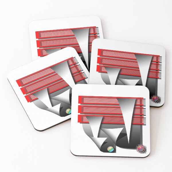 Item preview, Grid, sphere, corona, (246) (red, black) decorative, digital, colorful, abstract, designed and sold by Paszkan.