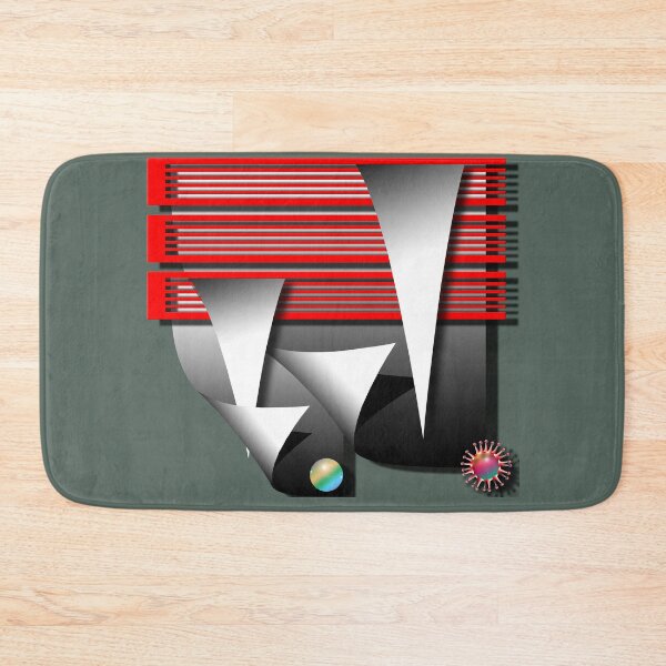 Item preview, Grid, sphere, corona, (246) (red, black) decorative, digital, colorful, abstract, designed and sold by Paszkan.