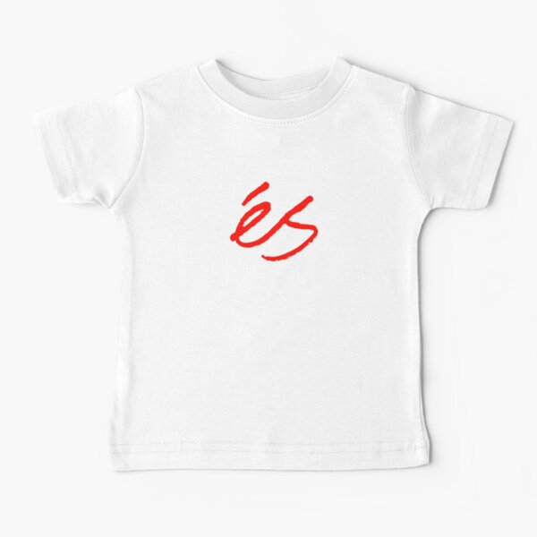 ES Skateboarding in Red Baby T-Shirt
