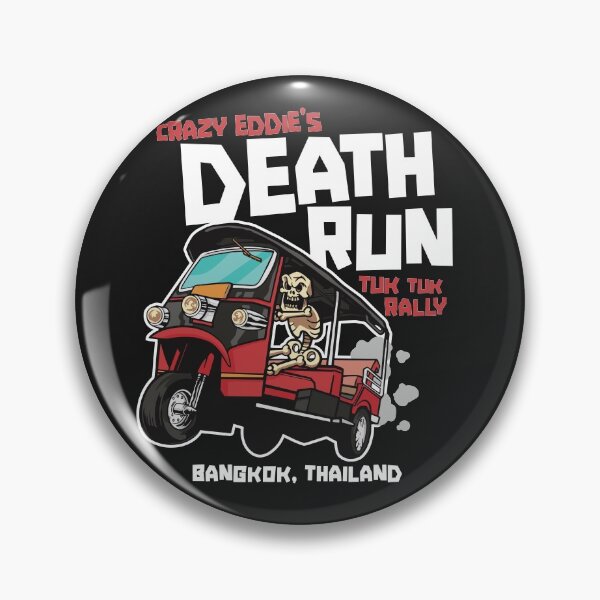 Item preview, Crazy Eddie's Death Run Tuk Tuk Rally designed and sold by SLAG-Creative.