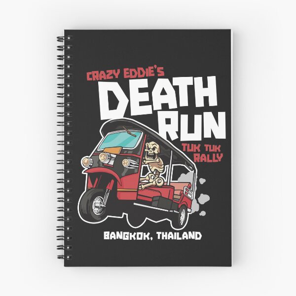 Item preview, Crazy Eddie's Death Run Tuk Tuk Rally designed and sold by SLAG-Creative.