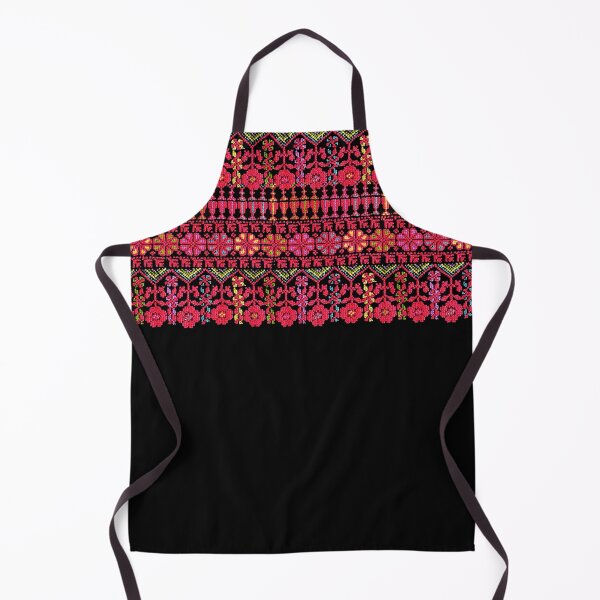 Palestinian Tatreez Cross Stitch Embroidery Art Design Arabic #8 Apron