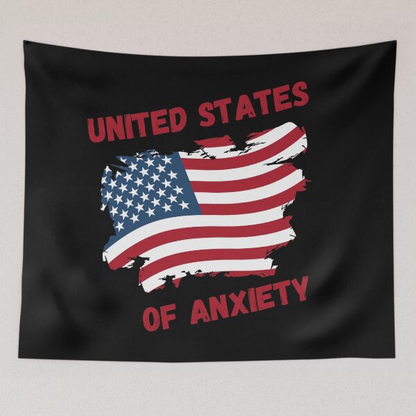 Item preview, United States of Anxiety designed and sold by HasnaanMohsin.
