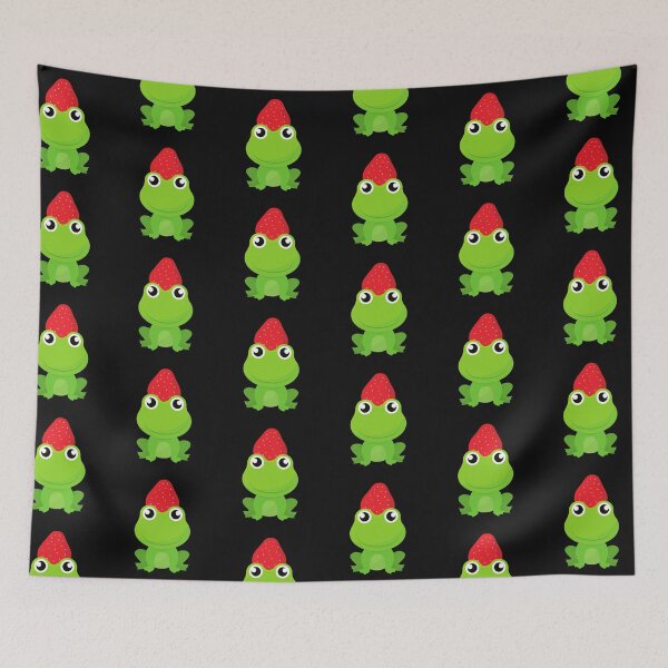 Item preview, Frog with Strawberry Hat - Frog Lover designed and sold by CaitU.