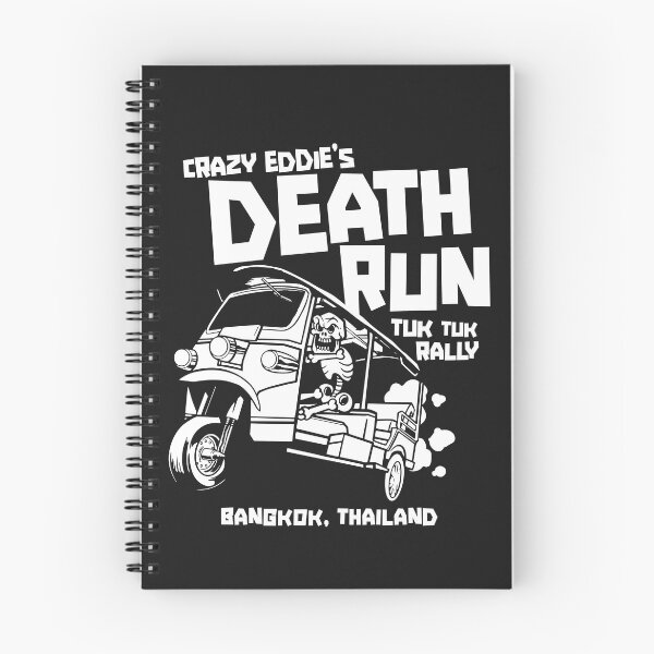 Item preview, Crazy Eddie's Death Run Tuk Tuk Rally designed and sold by SLAG-Creative.