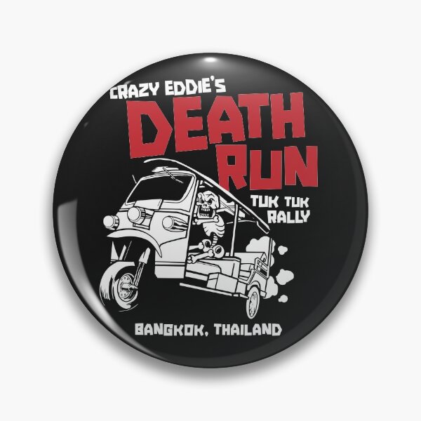 Item preview, Crazy Eddie's Death Run Tuk Tuk Rally designed and sold by SLAG-Creative.
